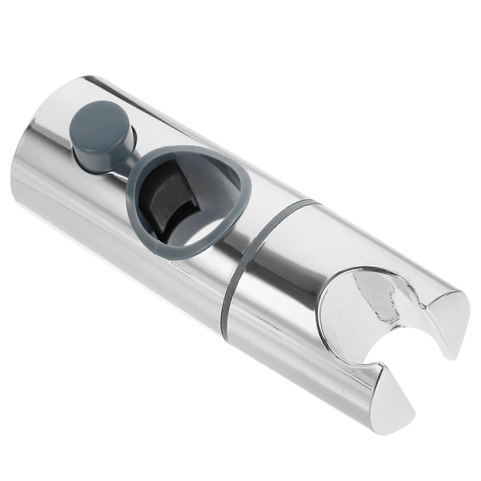 Adjustable shower bracket for shower rail, height adjustable, compatible with 25 mm rail and 20 mm shower head.