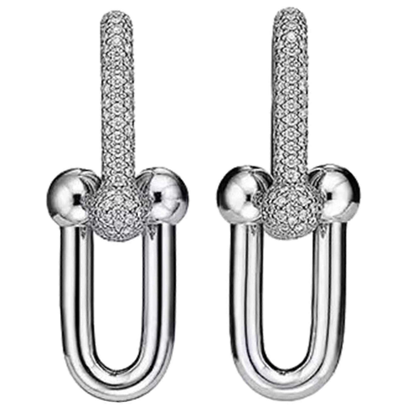 Bijoux élégants en fer à cheval boucles d’oreilles Forme polyvalente Accessoire d’oreille améliore votre accoutrement de déclaration de mode