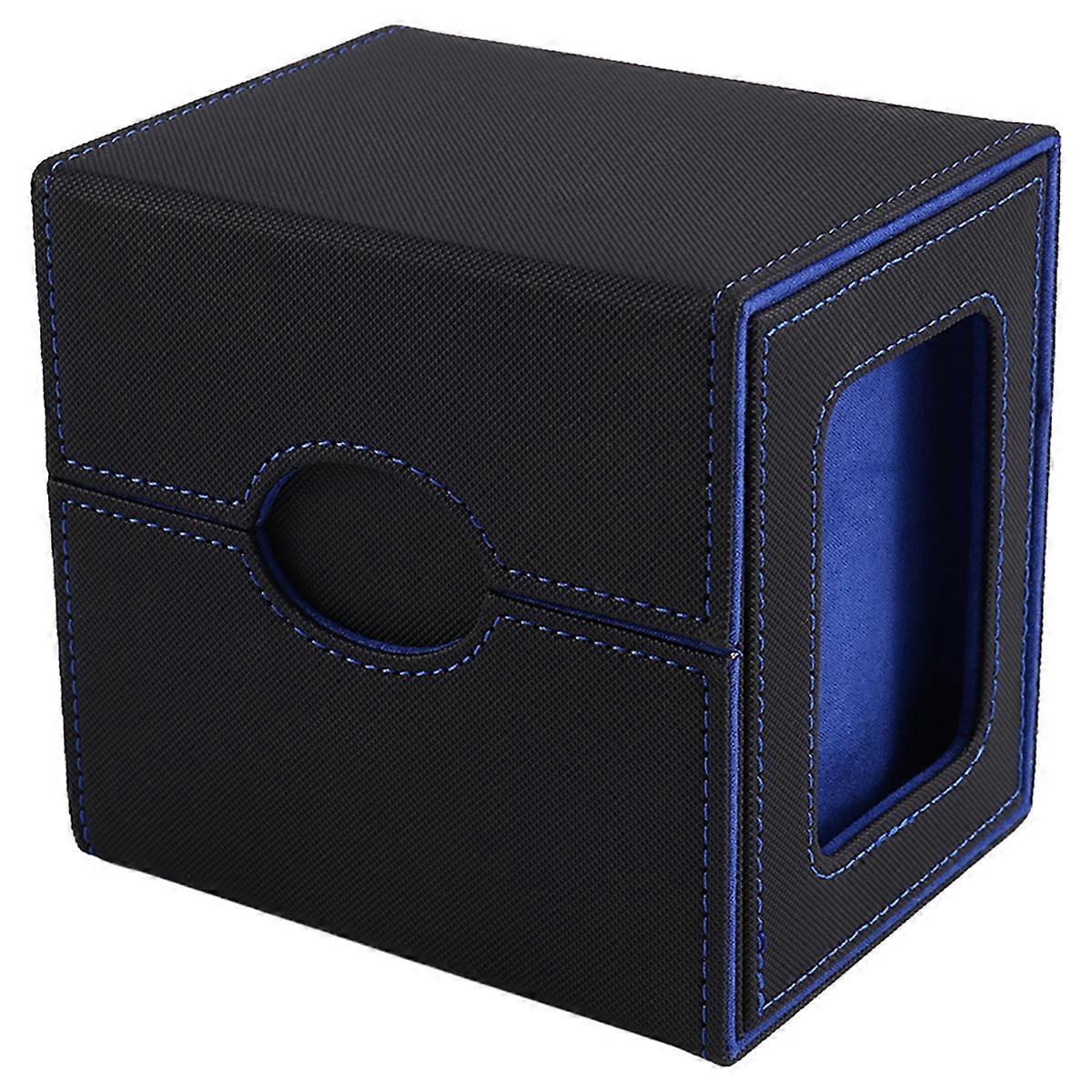 Card Storage Box for Trading Cards Deck Box Card Deck Box Black+Blue