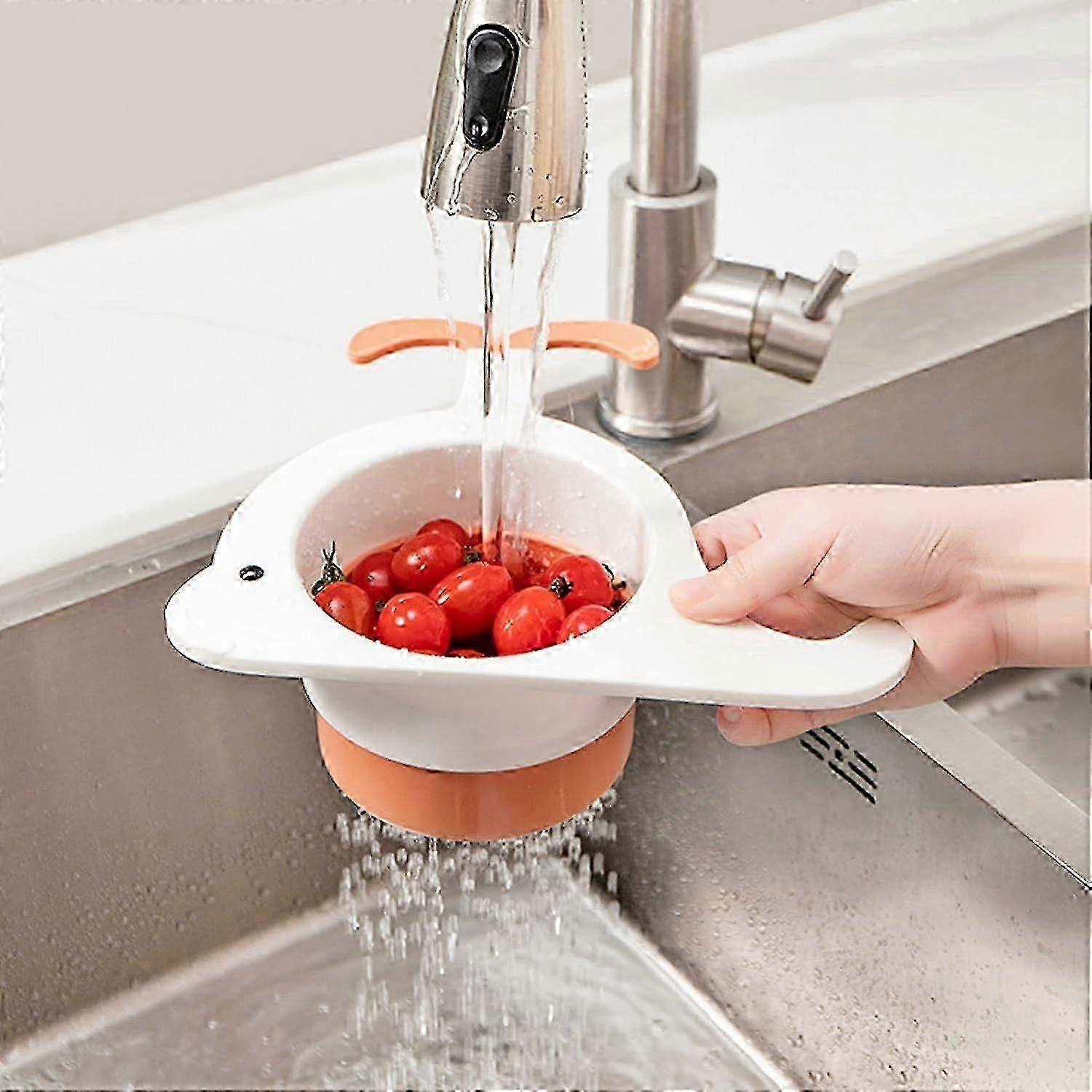 Retractable Sink Caddy Organiser, Telescopic Sink Strainer Tray for Kitchen
