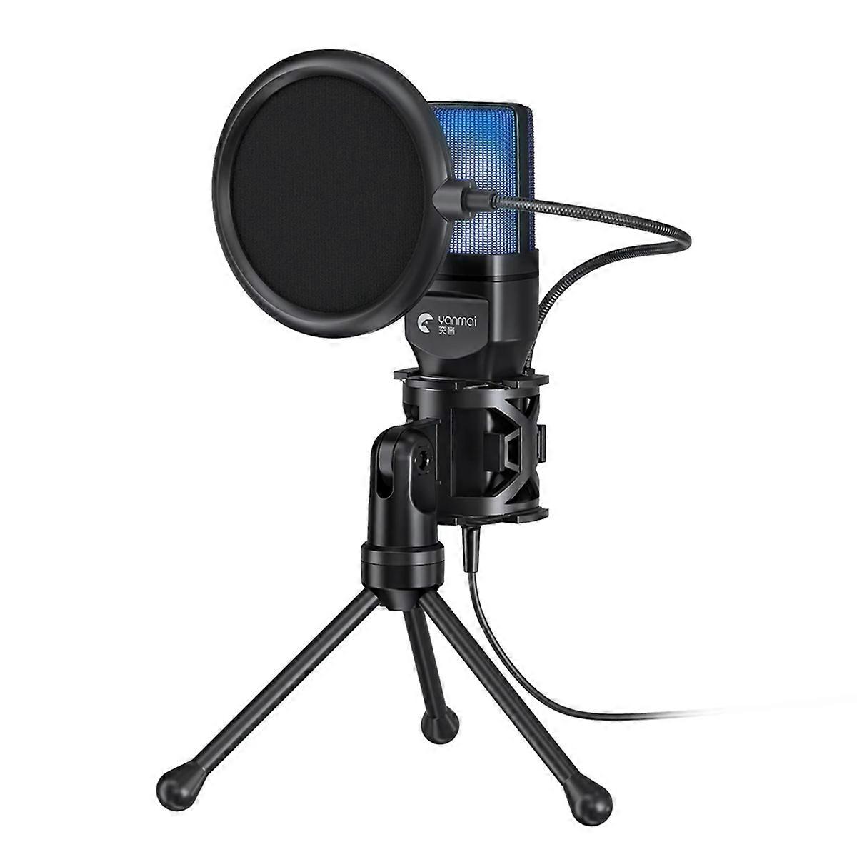 USB Live Recording Microphone with Tripod