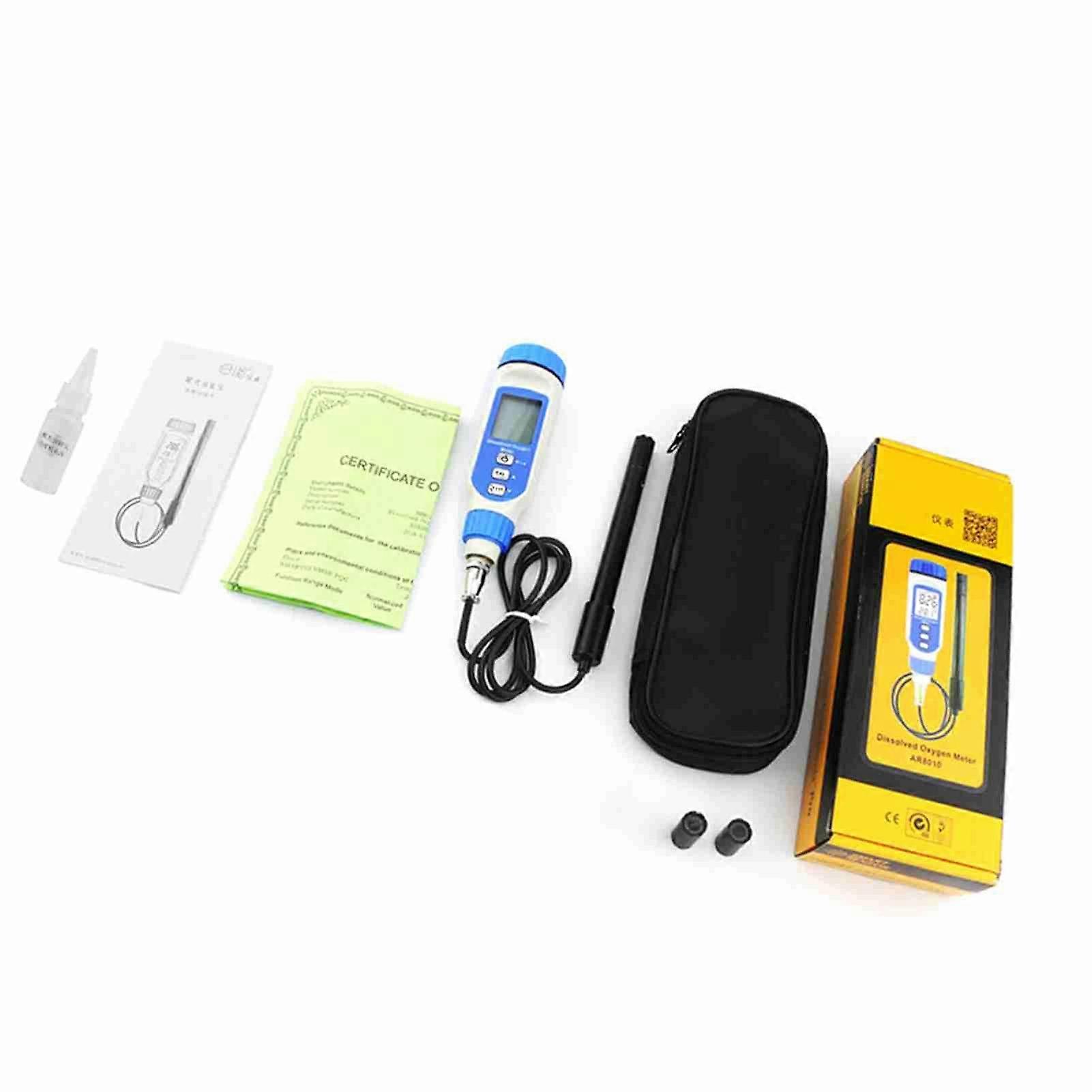 Dissolved Oxygen Tester Automatic Calibration Intelligent Portable Pen Type Aquarium Dissolved Oxygen Meter for Pool Aquaculture Fish Pond