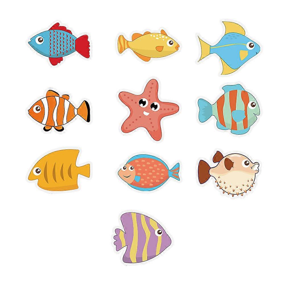 10 Pack Skid Resistant Bathtub Stickers, Non Slip Bath Decals with Cartoon Design for Bathroom Safety and Decorative Use on Smooth Surfaces
