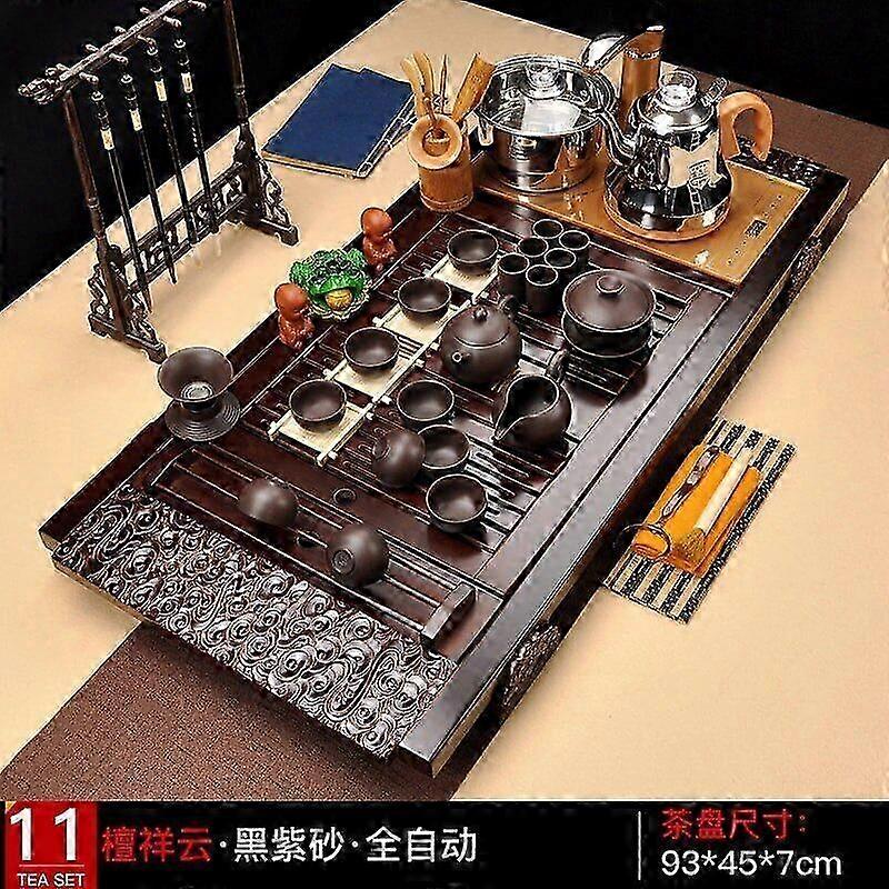 Tea Set Gaiwan Kung Fu Service Ceramic Puer Tea Cup Pot Set Tray Gift