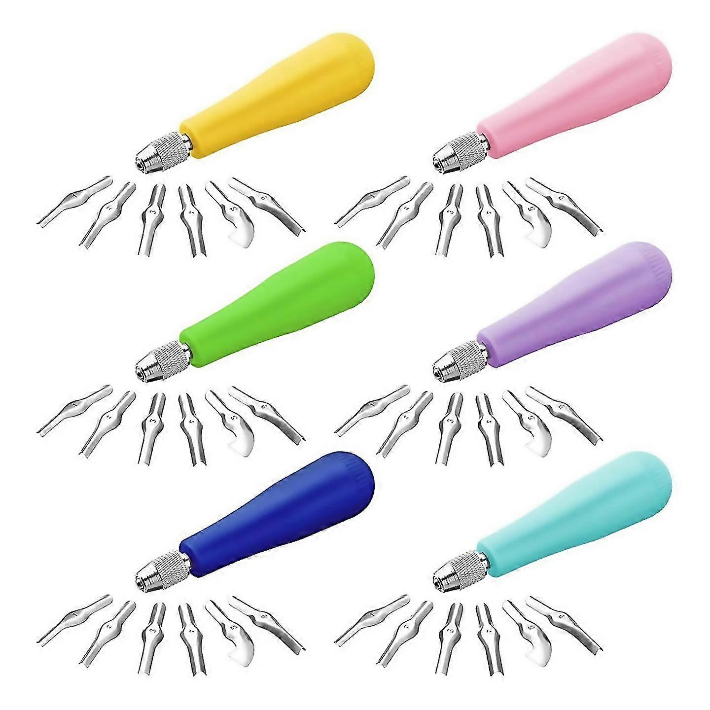 For 6pack Craft Linoleum Cutter Kit Carving Tools