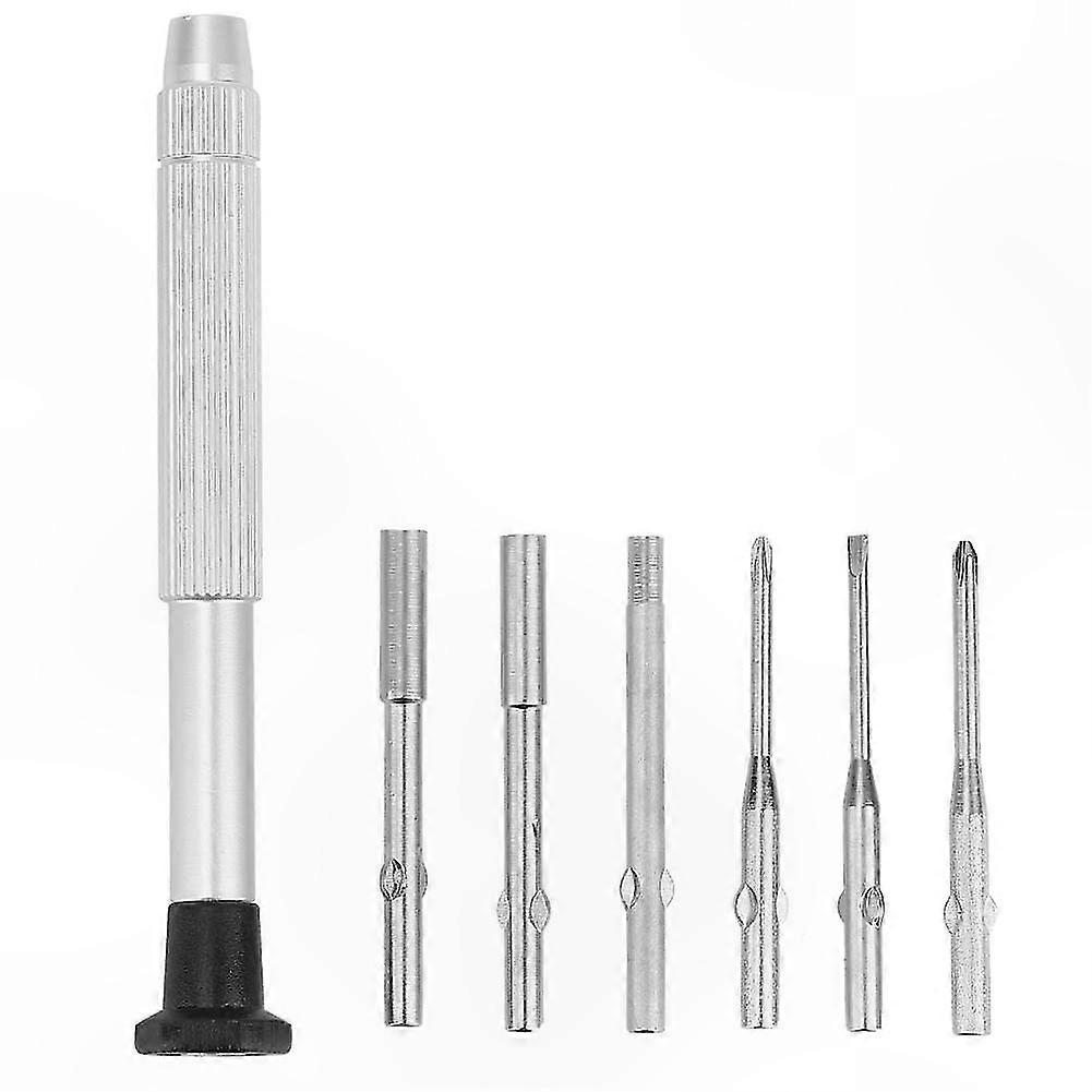 6-in-1 Precision Screwdriver Bits Set for Eyeglass Repair Kits