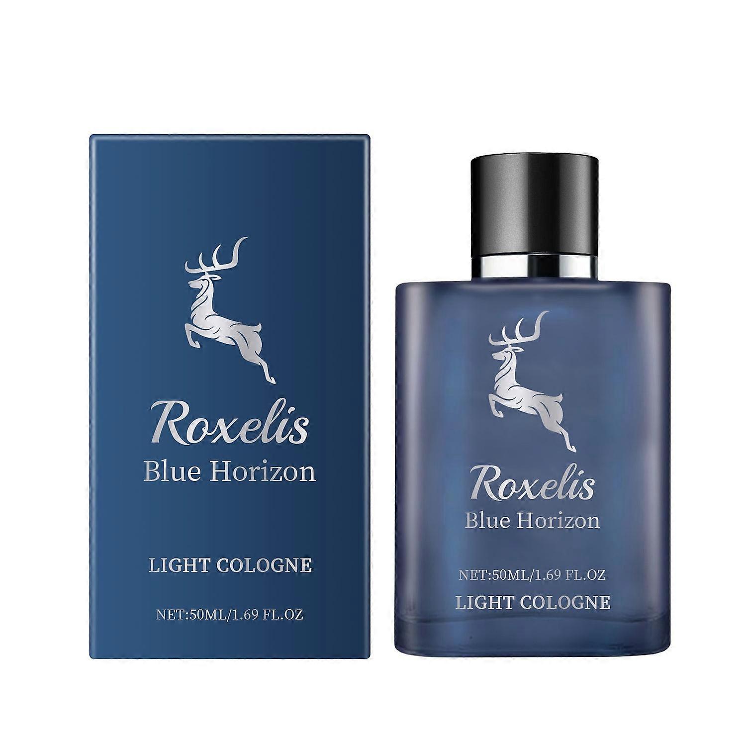 1-6x ROXELIS Blue Horizon Light Cologne 50ml Natural Fresh Long-Lasting Fragrance Perfume Herbal Woo