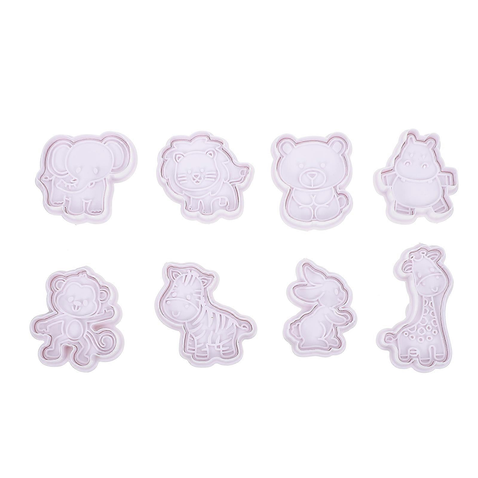 Fondant Molds Biscuit Baking Molds Bakery Pp for Baking 8Pcs