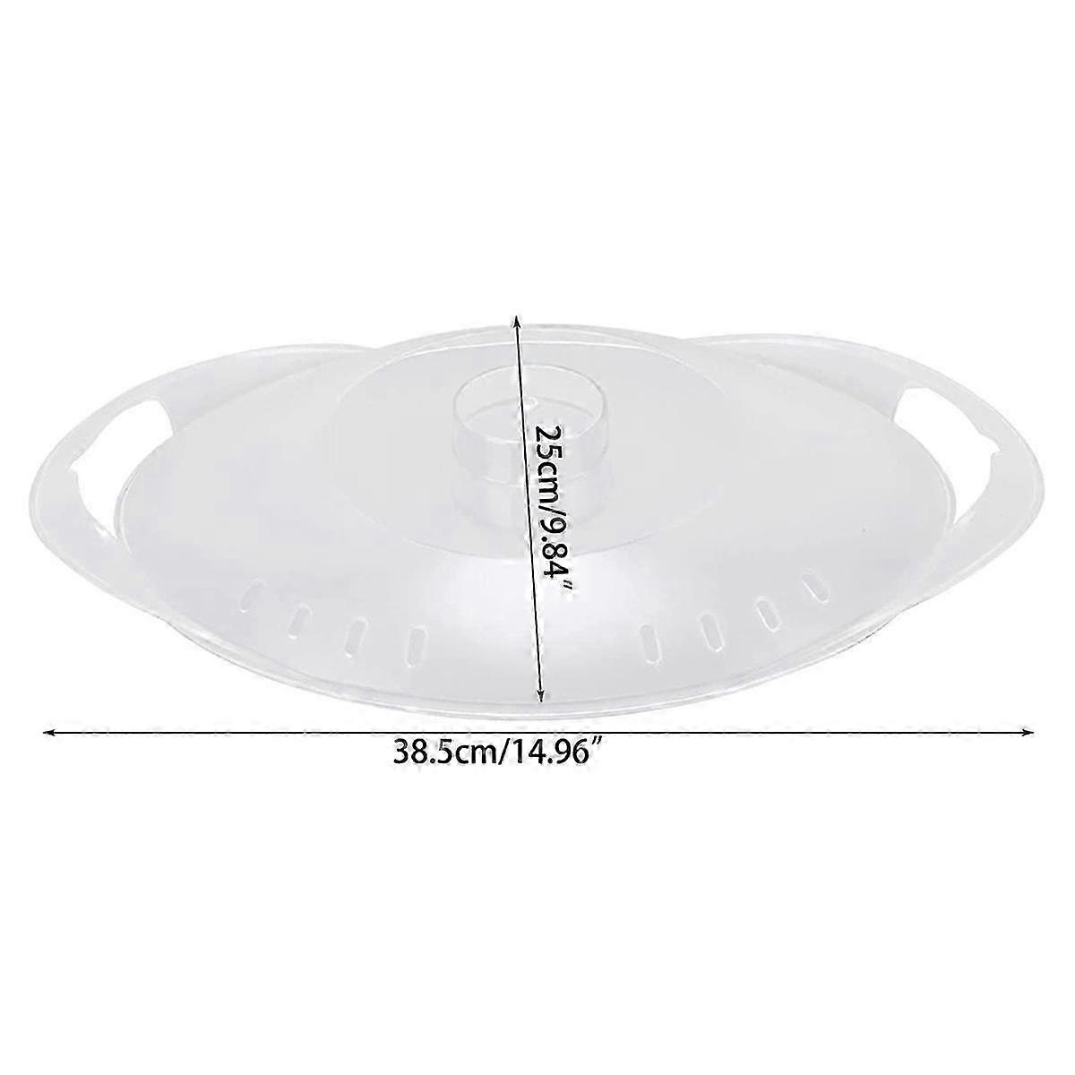 Transparent Steaming Pan Cover for TM6, TM5, TM31 Universal Replacement Lid for Food Processors in Kitchen