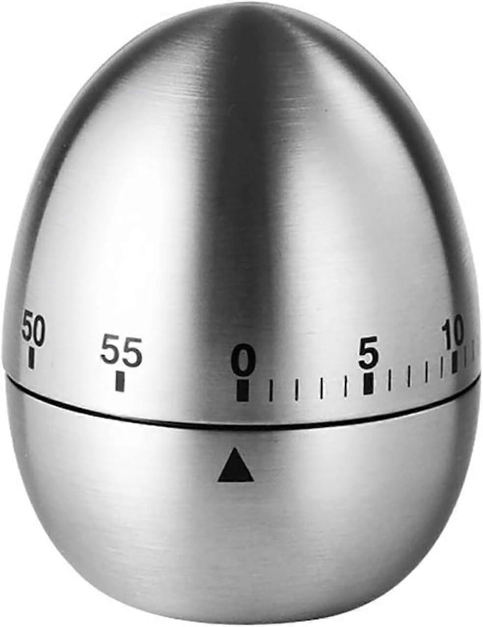 2 pcs mechanical egg timer  stainless steel kitchen timer