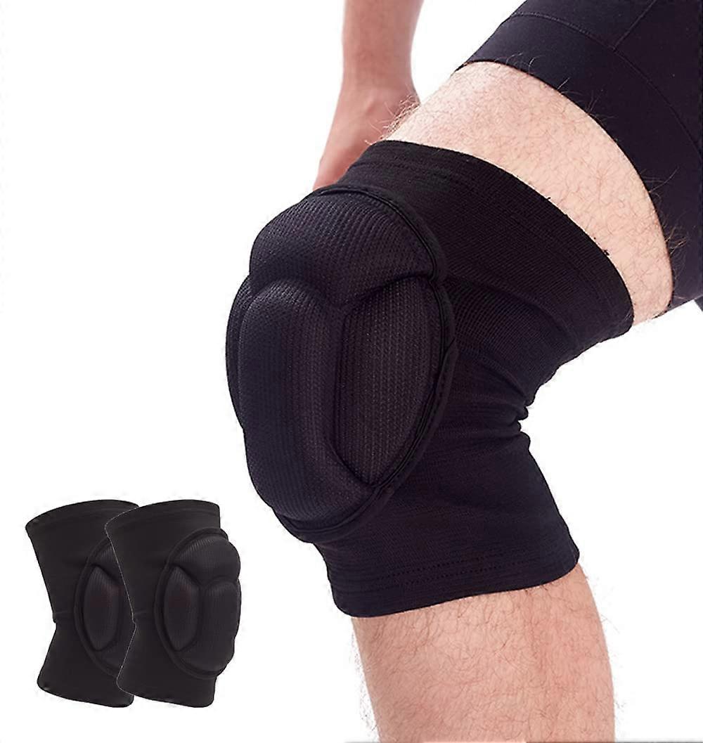 Knee Pads for Men and Women, Basketball and Volleyball Knee Pads, Wrestling Protective Gear, Soft Foam Padding, Medium