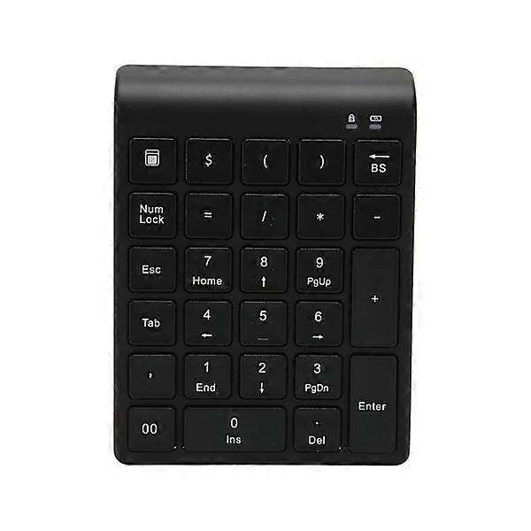 Wireless Numeric Keypad Bluetooth 27 Keys Black Fast Data Transfer Gaming Keyboard Shortcut Support