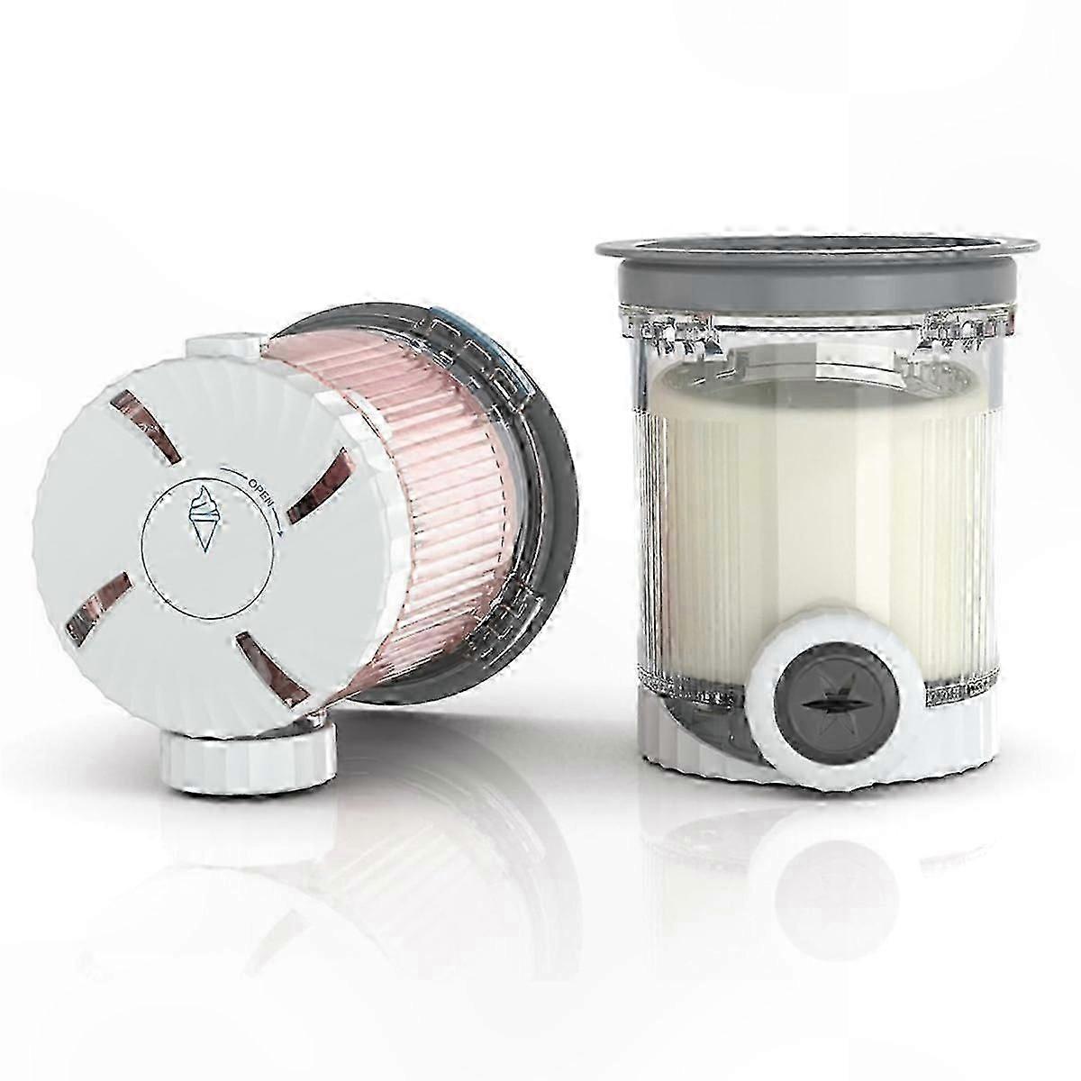 2-Pack Ice Cream Pints with Lids for NC700 Series Swirl Containers