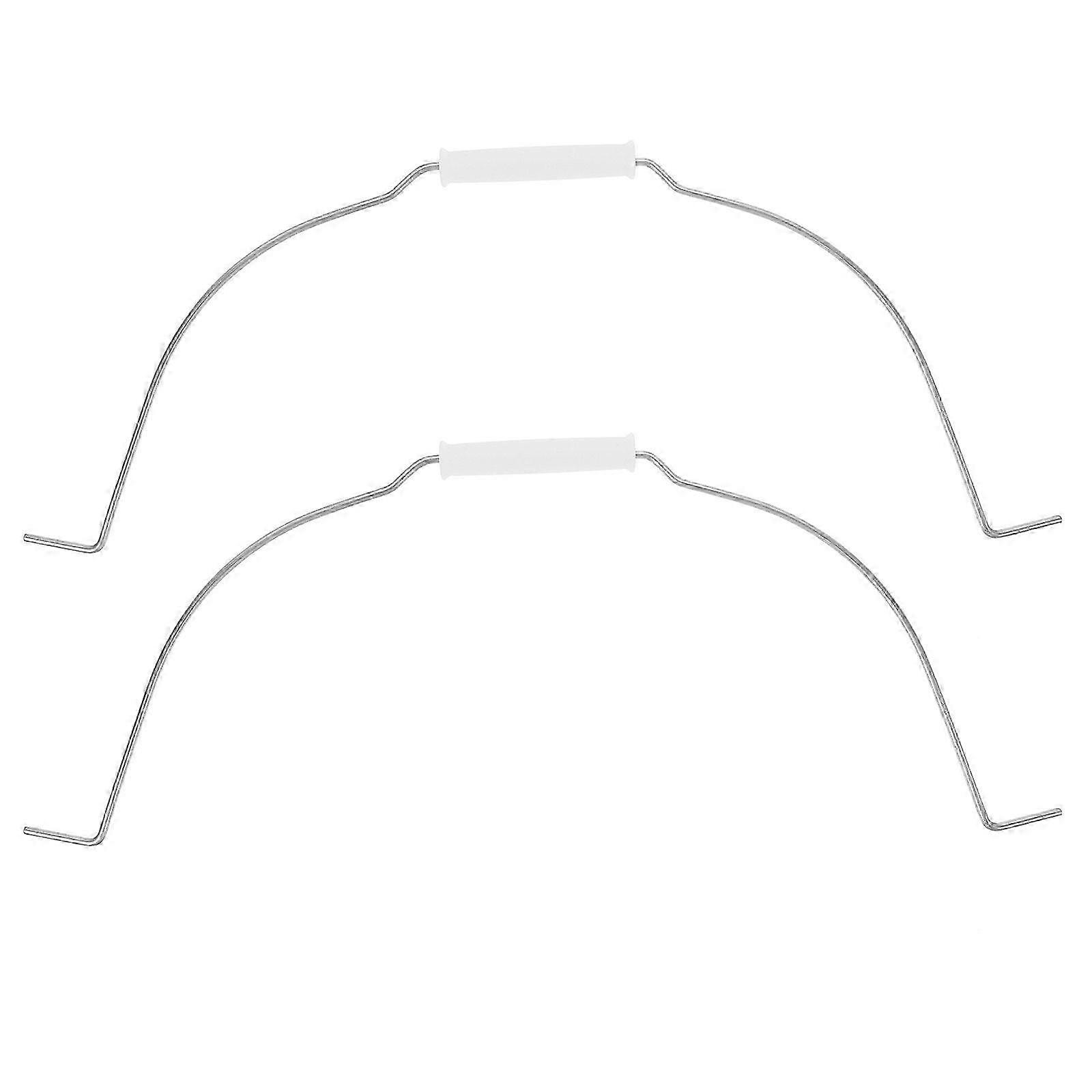 2pcs Eimergriff Griffe Heavy Duty Eimer Griff Ersatz Eimer Teil40,00X16,50X1,20CMSilver