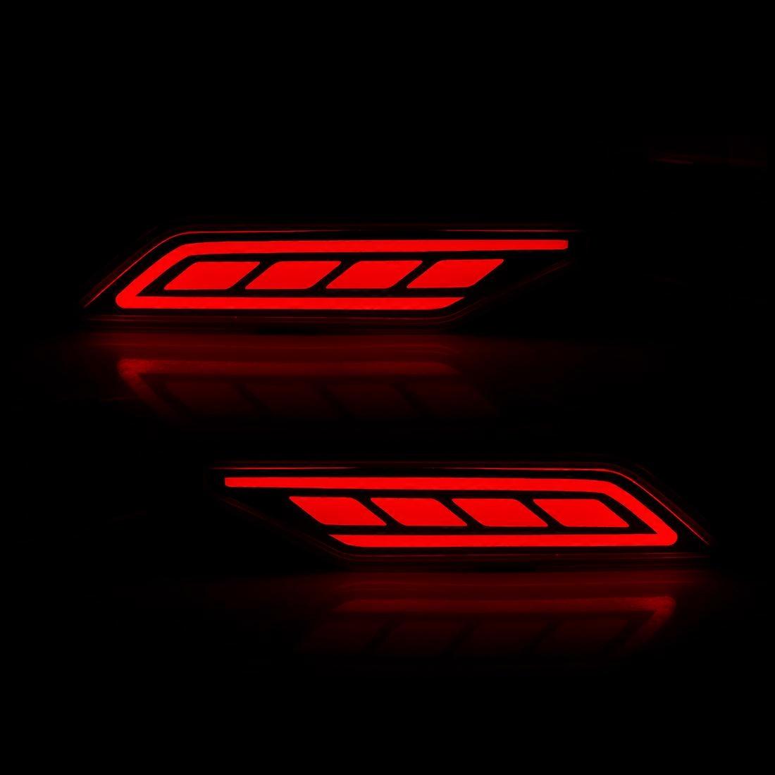 Applicable LED Bumper Reflector Lights For Mitsubishi Pajero Shogun Montero 2019 2020 2021 Dynamic Turn Signal Brake Daytime Running Lamps