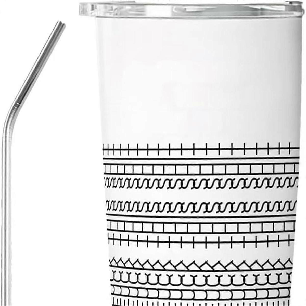 Funny Modern Insulated Tumbler - Sarcastic Stainless Steel Travel Mug with Hidden Message, Perfect for Gifting White