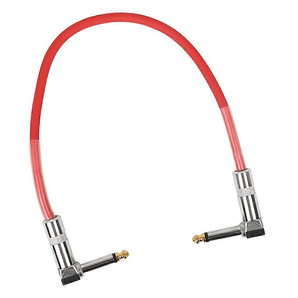 Guitar Patch Cable 6.35mm Electric Guitar Cord Single Block Effect Connection Cable