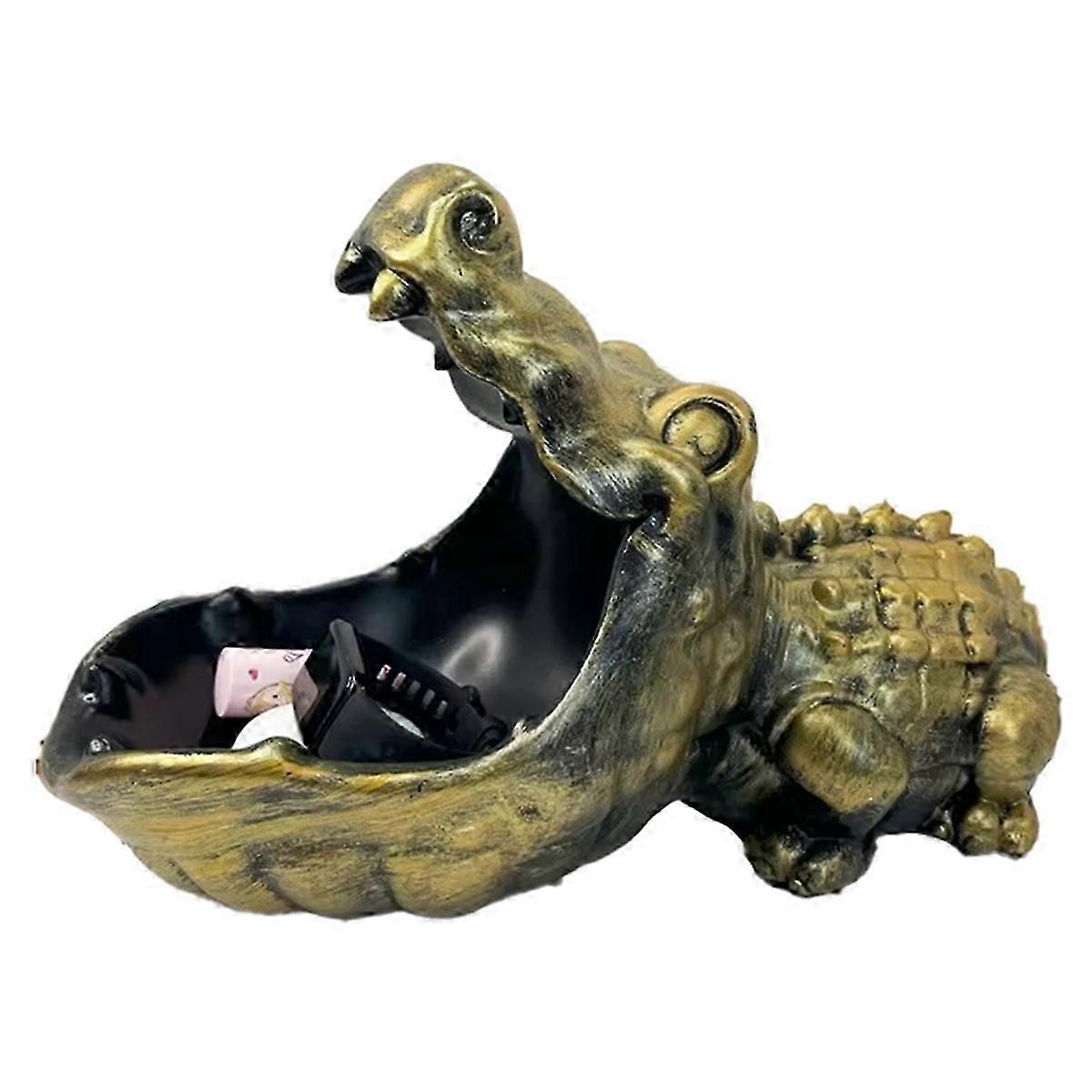 Unique and Creative Crocodile Card and Key Storage Box for Home Decor   hk