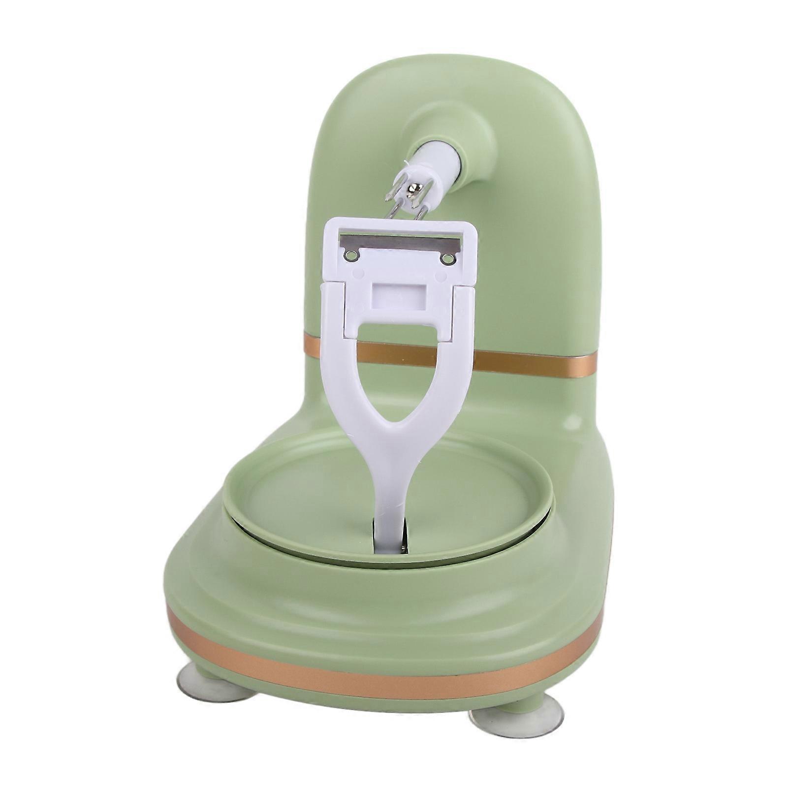 Multi-Function Hand Crank Apple Peeler PP Stainless Steel Light Green