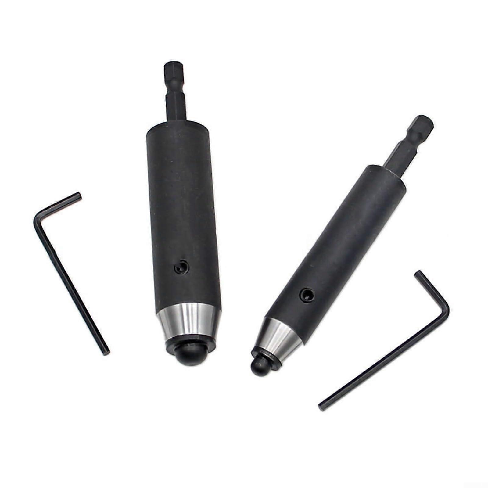 Leather Punch Tool Set Hex Shank Power Drill Attachment, 10mm 15mm, Spring Design, For Belt Cardboard Gasket Making