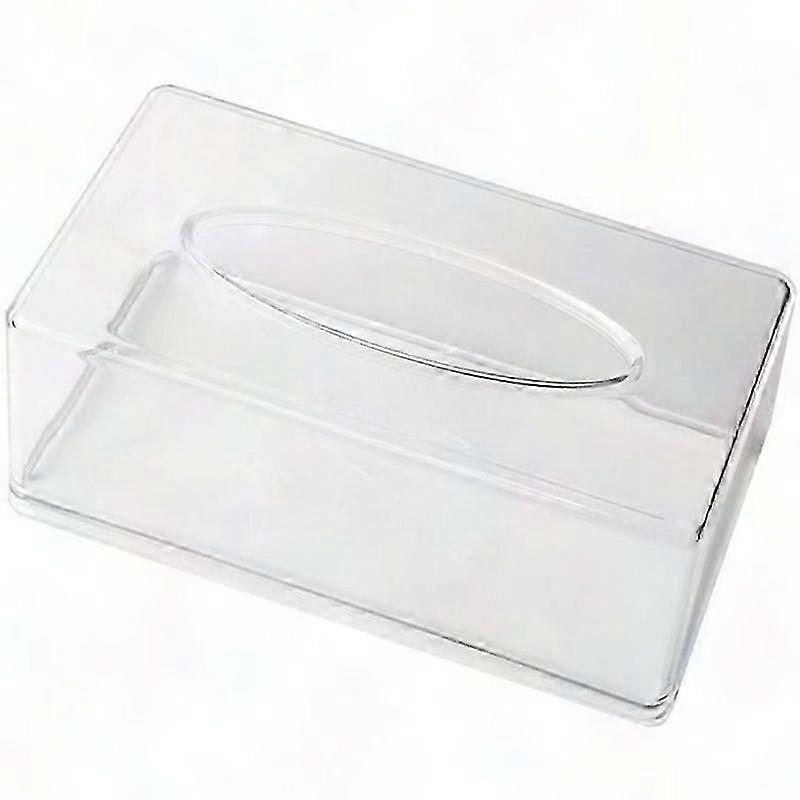 Acrylic Rectangular Tissue Box for Office, Home, Bathroom, Restaurant Lavatory