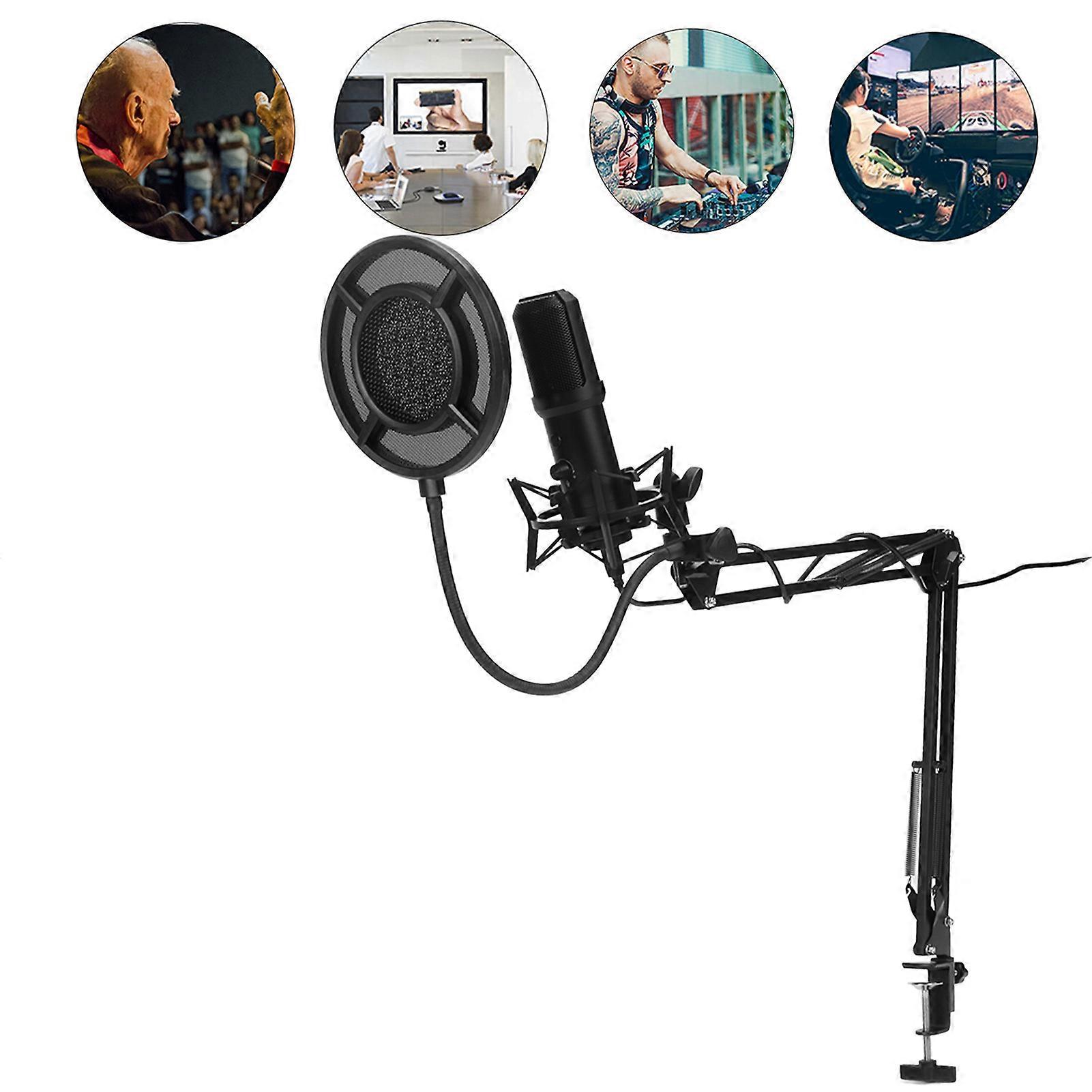 Professional USB Cardioid Microphone - Heart Shape, 1.7m Cable