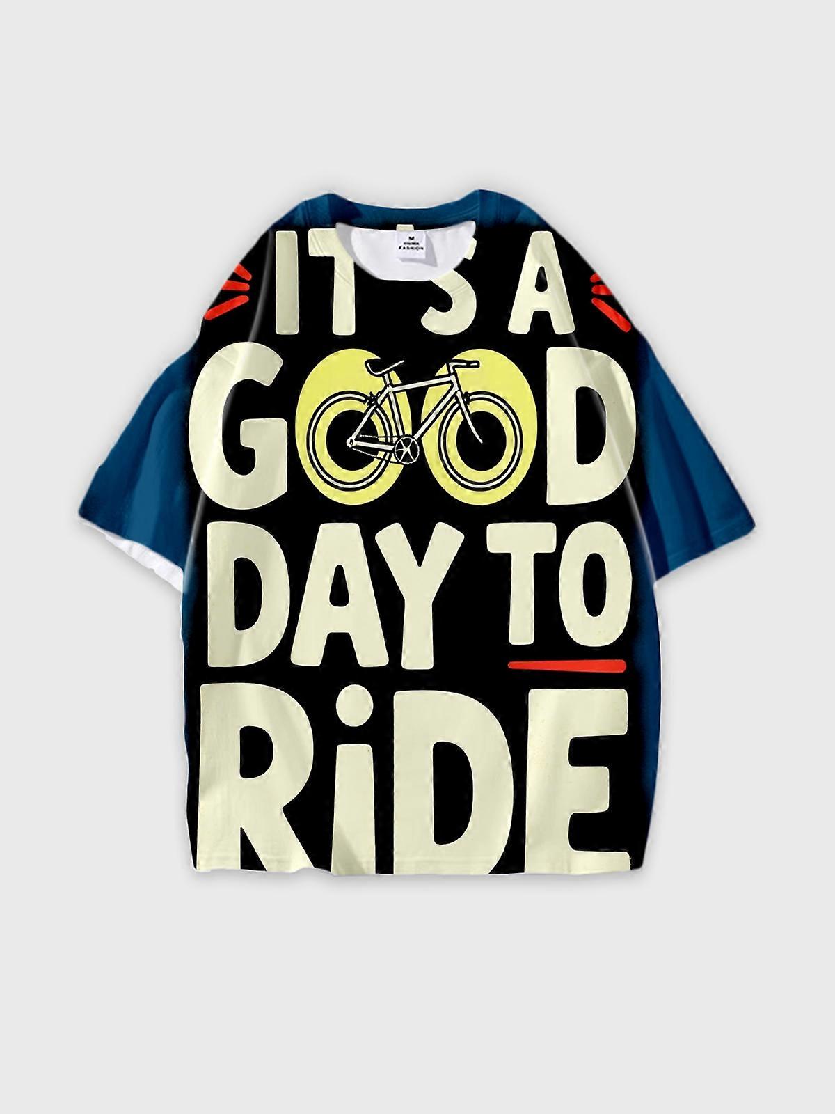 T-Shirt Short Sleeve Round Neck, Summer Casual Loose Graphic Tee, Unisex Pattern W2809