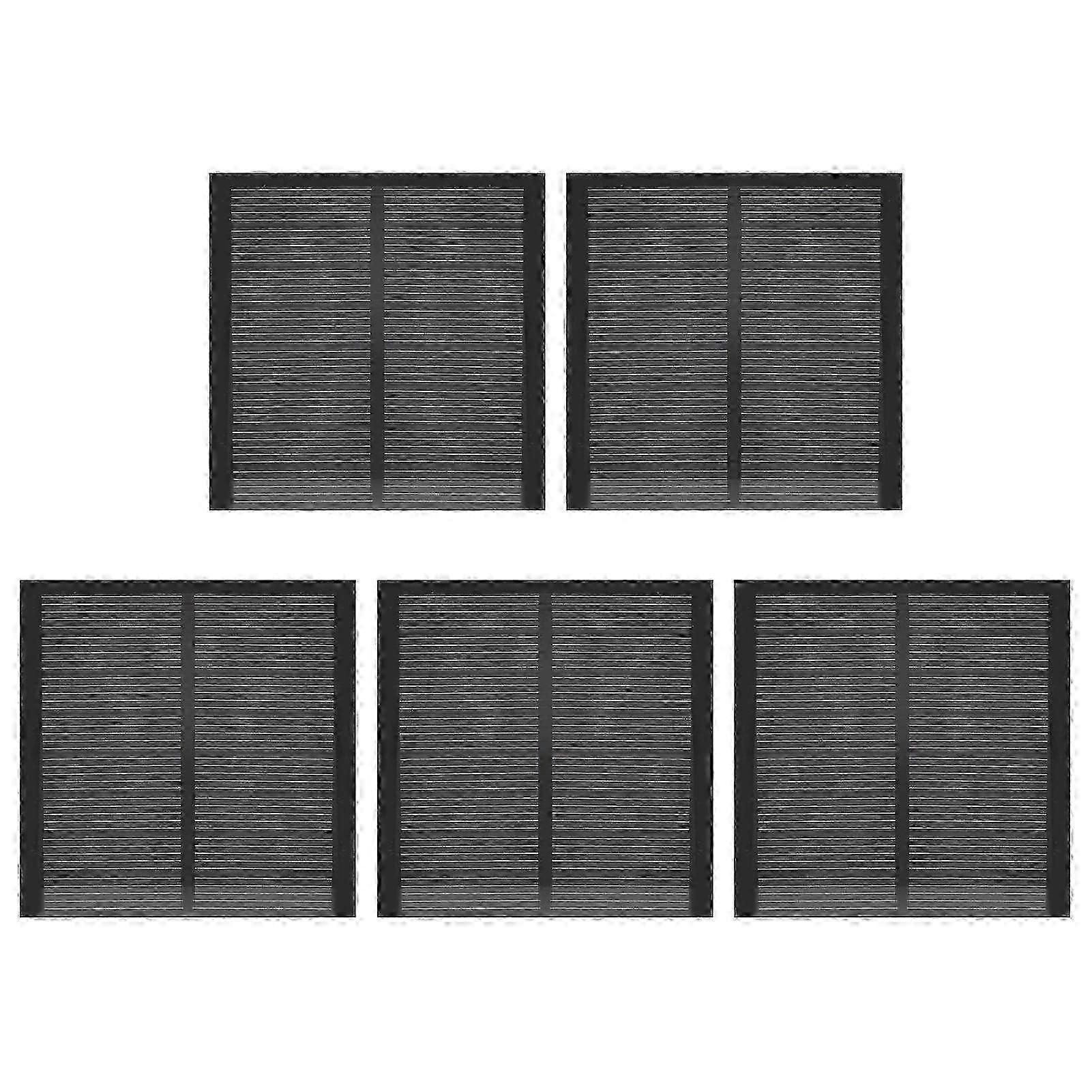 5Pcs Small Solar Battery Panel Polysilicon Epoxy Battery Module with 30cm Cable DC 4V 160mA 2025