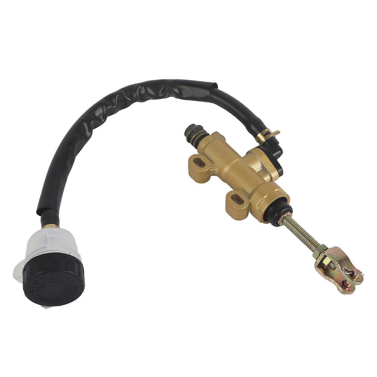 Universal Rear Foot Brake Master Cylinder Pump with Reservoir for Motorcycle Dirt Bike ATV