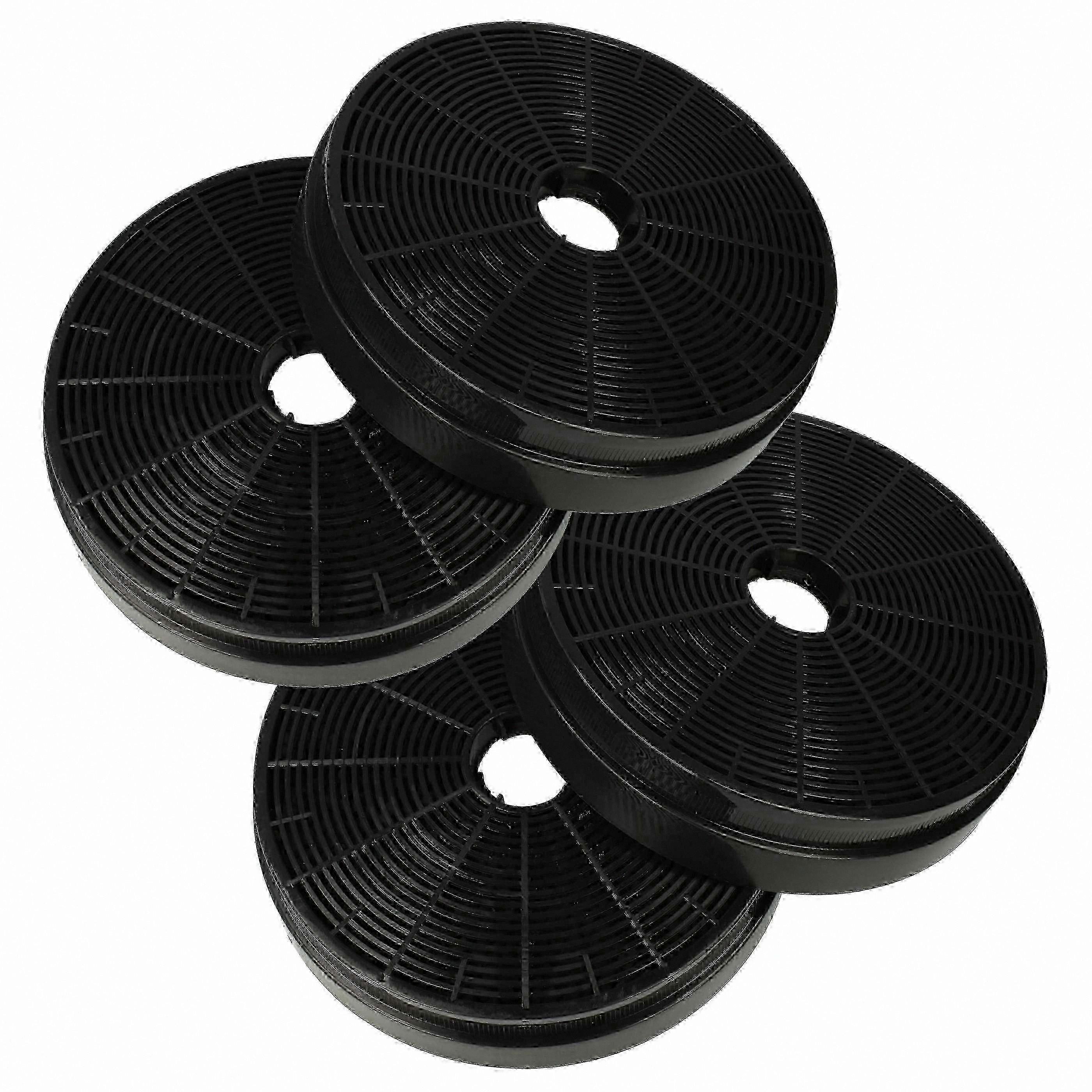 4-Pack Activated Carbon Filters for Range Hoods, 17.5cm, Compatible with Multiple Brands