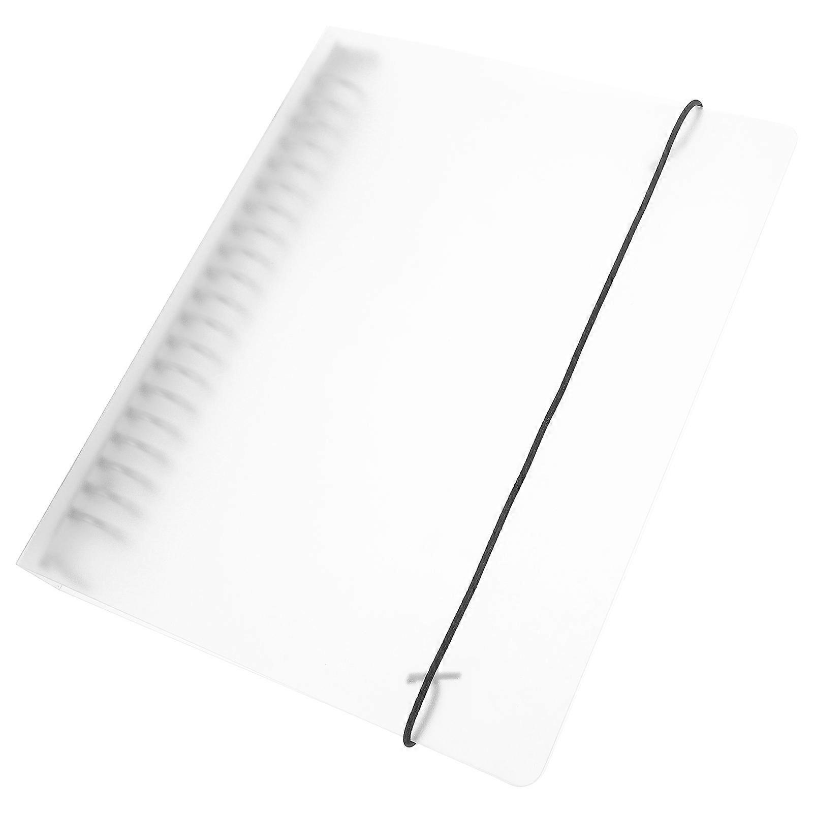 Loose Leaf Binder Cover Refillable Notebook Shell Designed For School And Home Office 22.50X18.00X2.50CM Transparent Protection 1Pcs