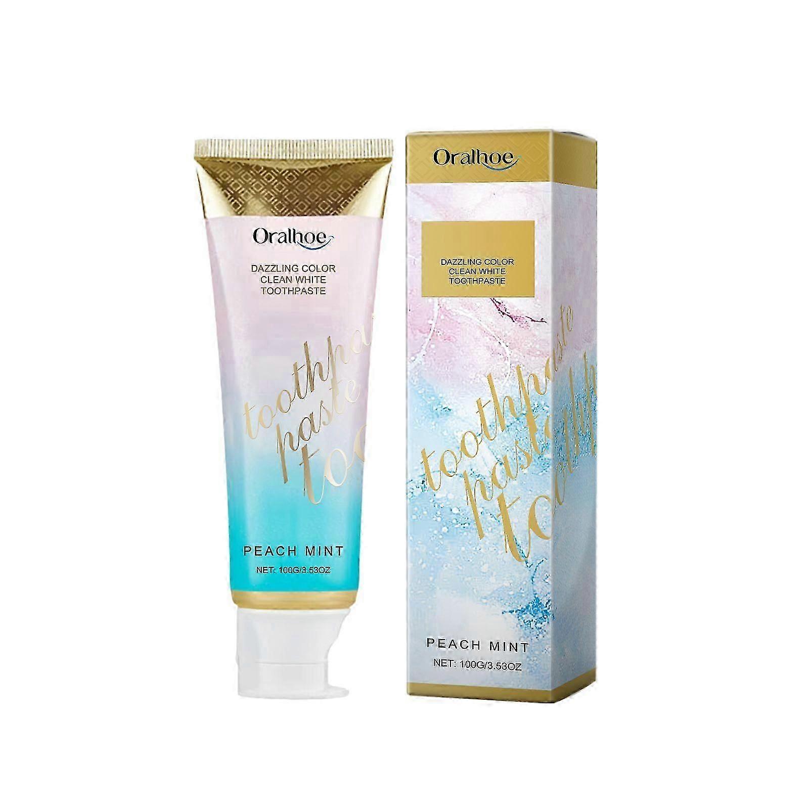 Dazzling Color Clean White Toothpaste for Enamel Protection, Teeth Whitening Toothpaste, Remove Stains, Fresh Breath