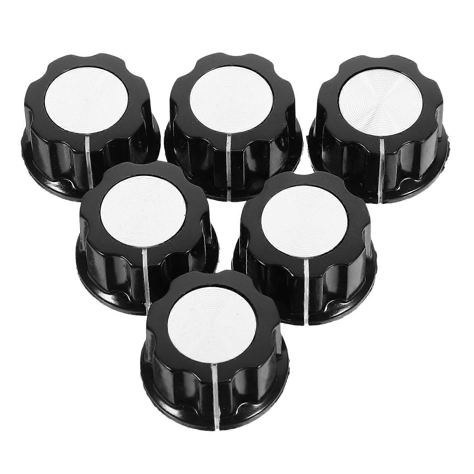 Guitar Volume Control Knobs for Precise Adjustment 12Pcs Black Aluminum Alloy
