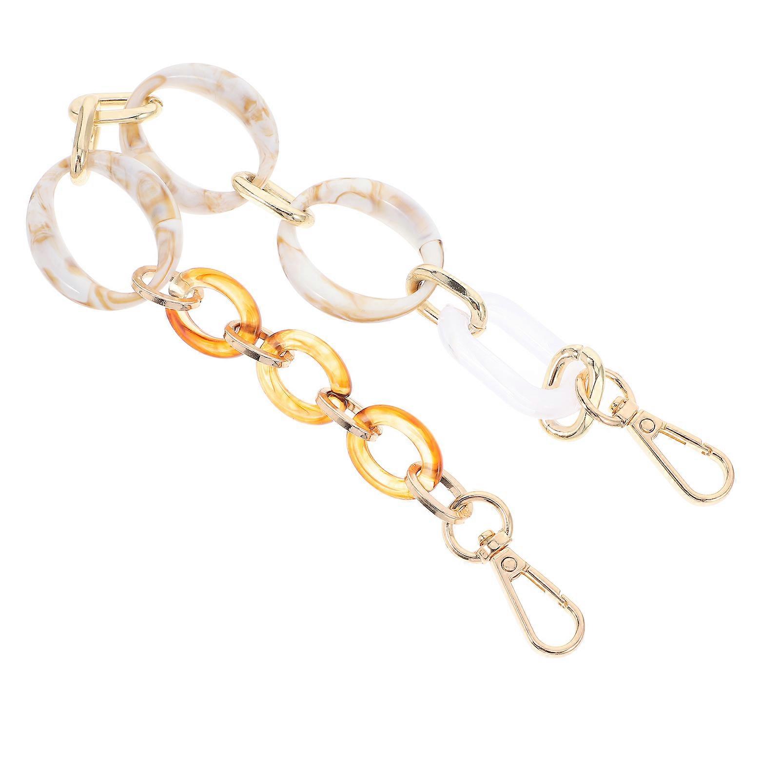 Bag Chain Handle Acrylic Purse Strap for 5Pcs Handbag Replacement