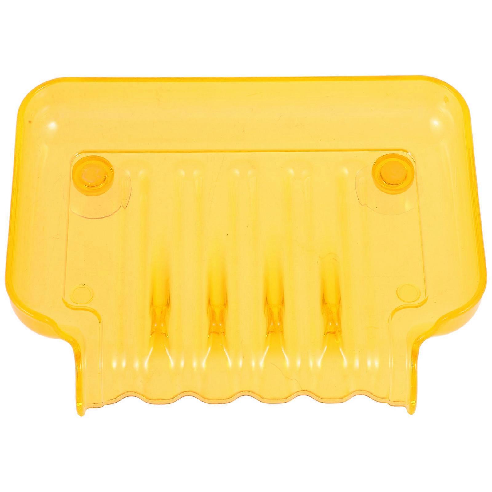 Soap Box Orange Bathroom Waterfall Soap Dish with Two Sucker