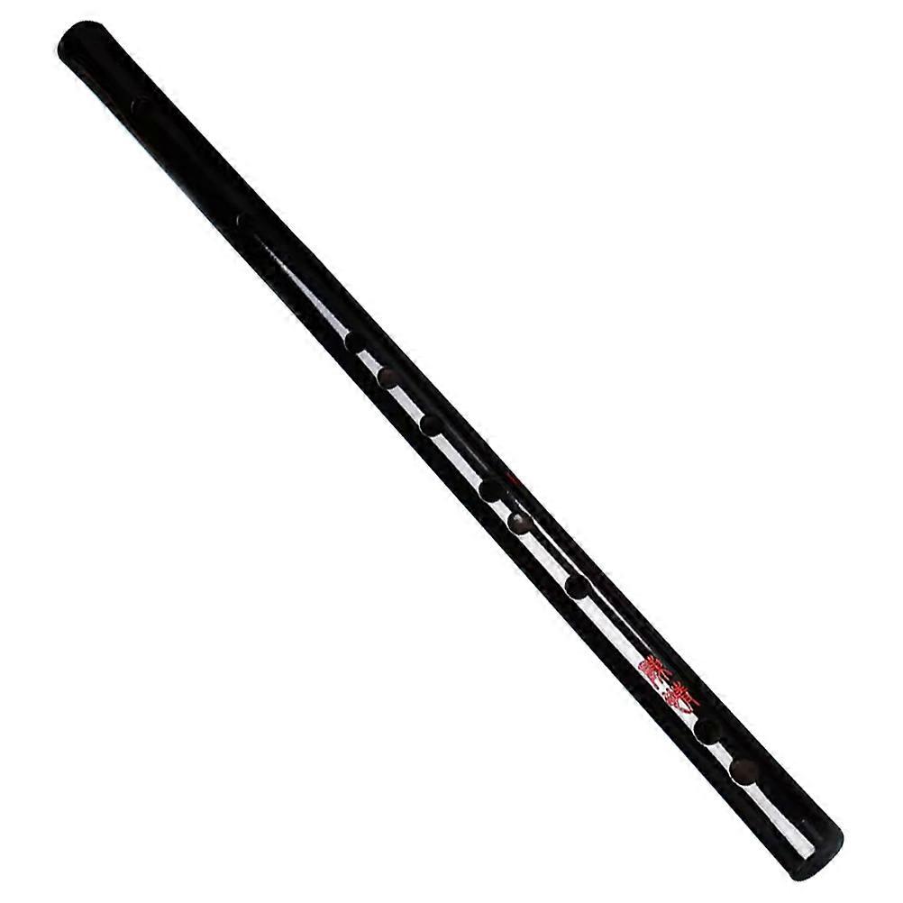 Bamboo Flute Chinese Instrument for Playing Use 2Pcs Beginner Flute Set in Black
