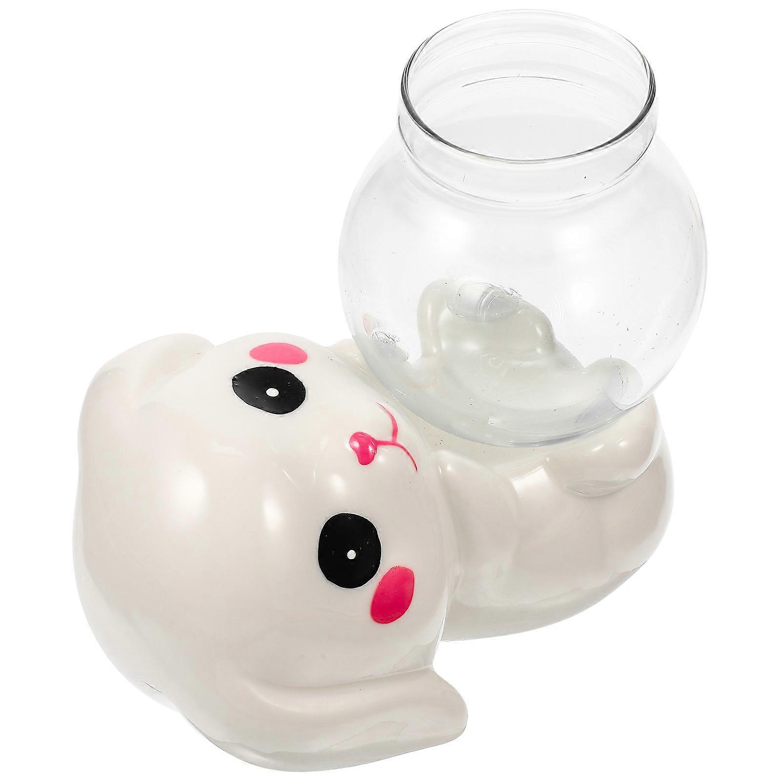 Rabbit Vase Ceramic Material for Decoration 3Pcs Desktop Flower Vase