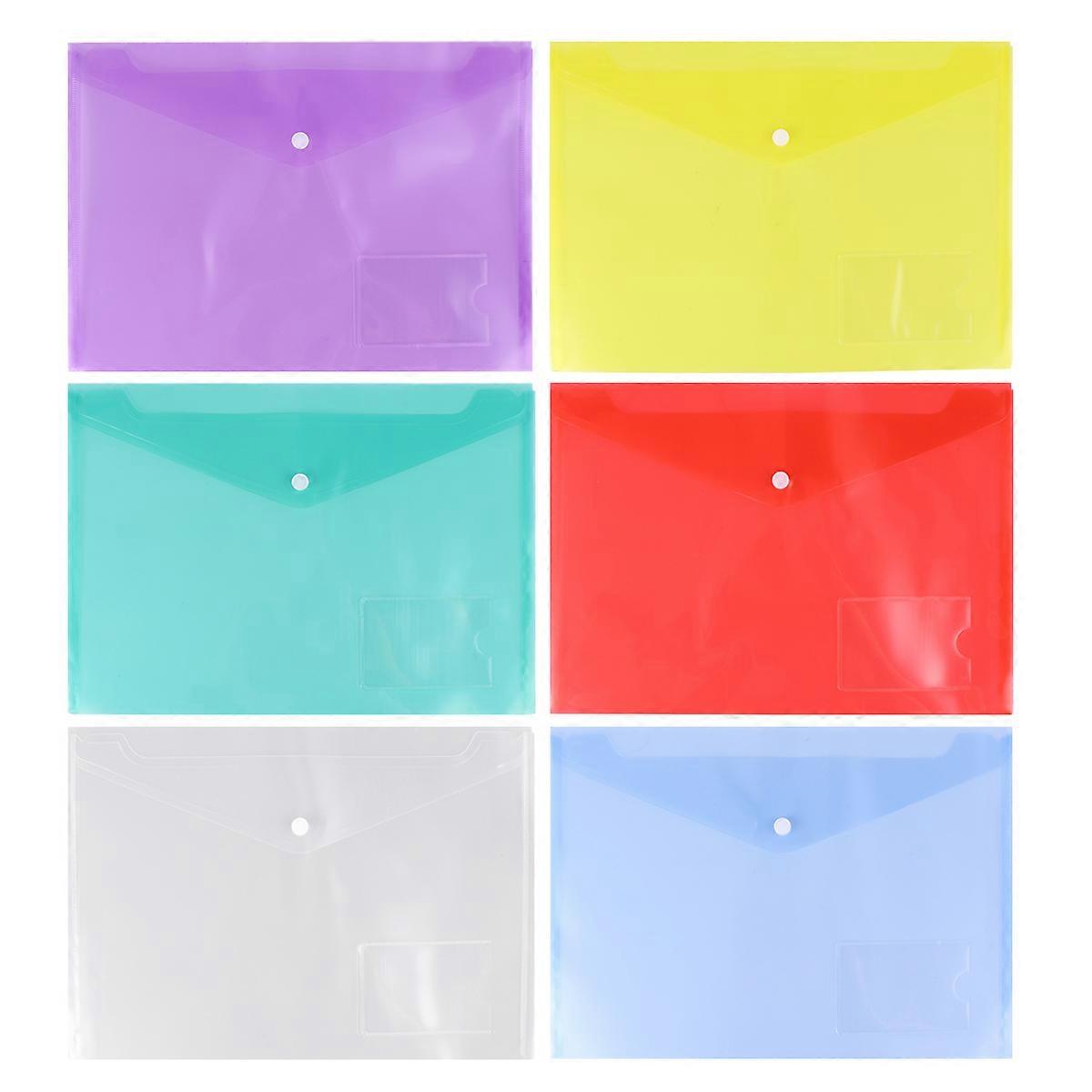 Snap- Document Storage Bag for School Office 40Pcs