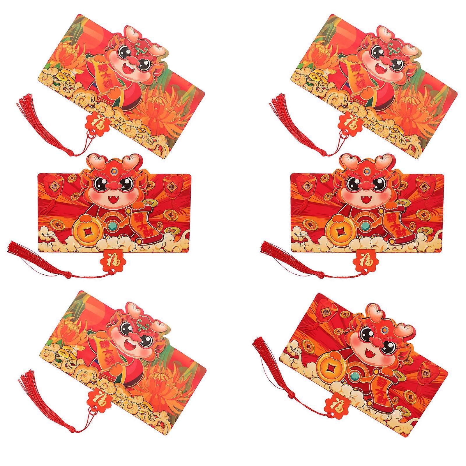 Spring Festival Red Envelope Lucky Money Bag for Storage 24 Pieces