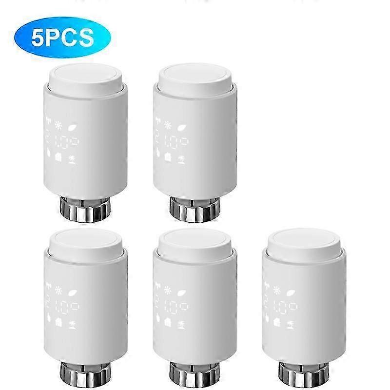 Tuya Smart ZigBee Radiator Actuator Programmable Thermostat Radiator Valve Smart Home Temperature Controller Alexa Goole Home