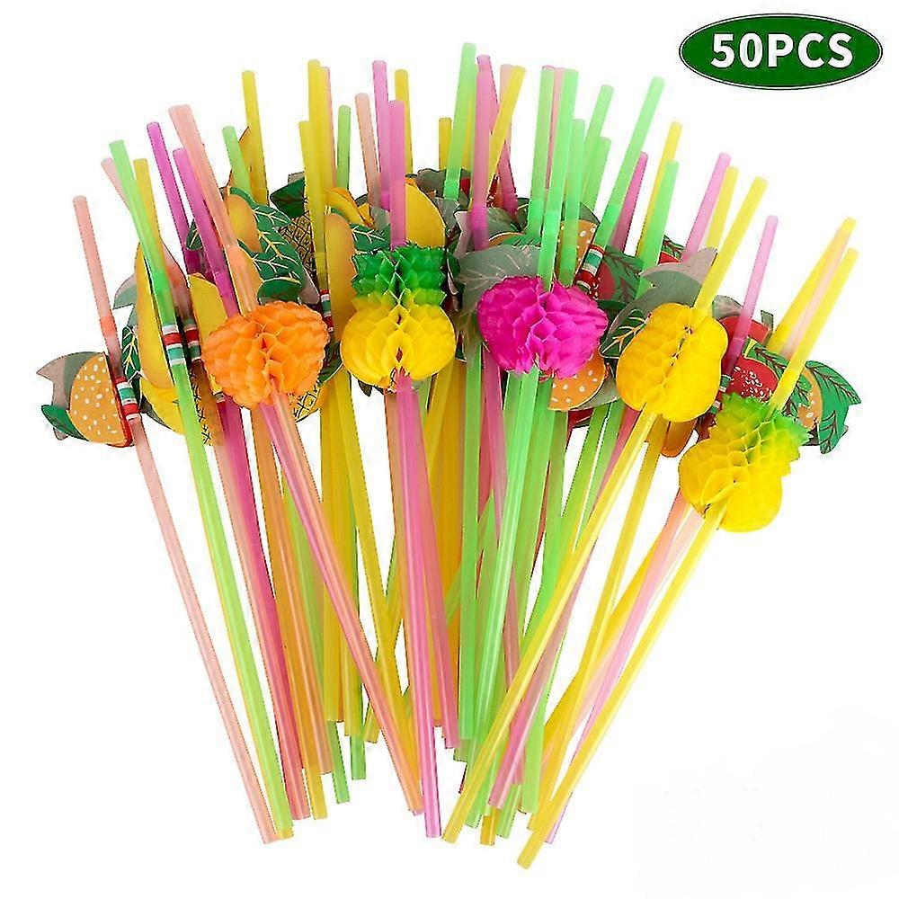 2025 50pcs Fruit Straw