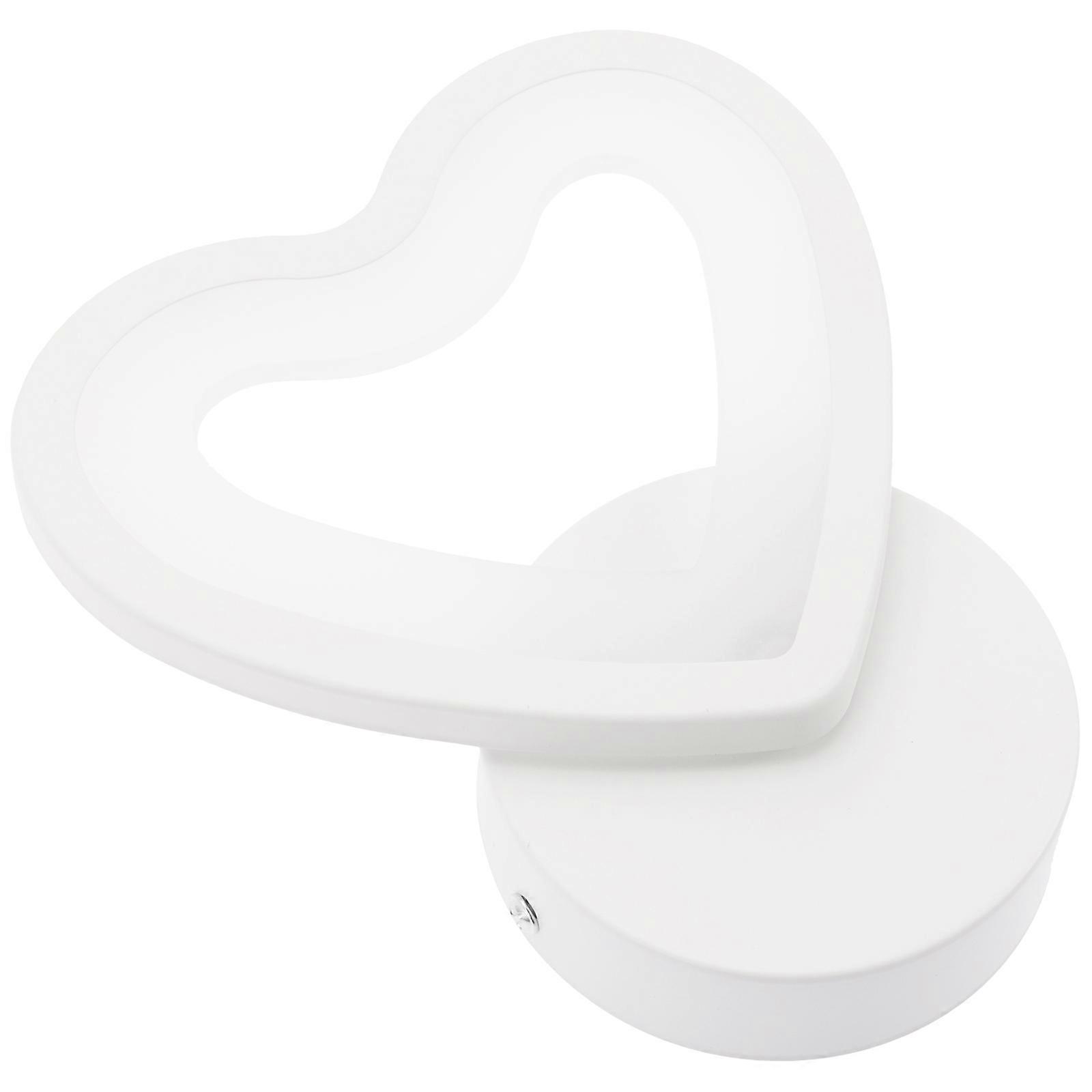 Wall Lights Nordic Style Wall Lamp for Atmosphere 2Pcs Heart Shaped White Light