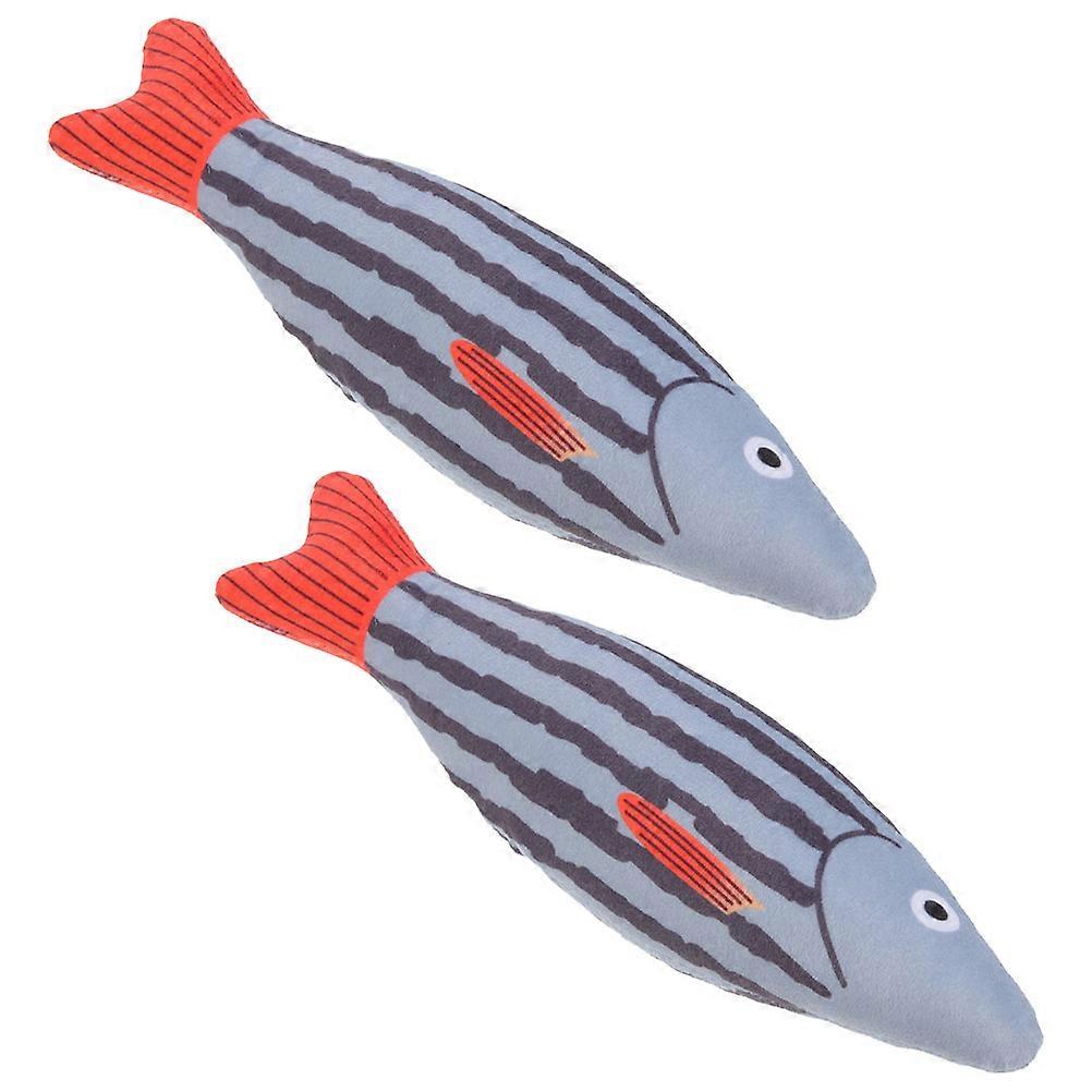 Catnip Cartoon Fish Toy for Self-Amusing Cats 10Pcs Plush Pack