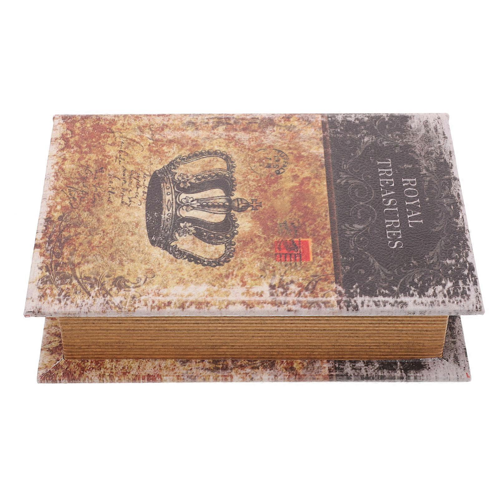 Simulation for Storage 4Pcs Vintage Book Style Decorative Storage Containers