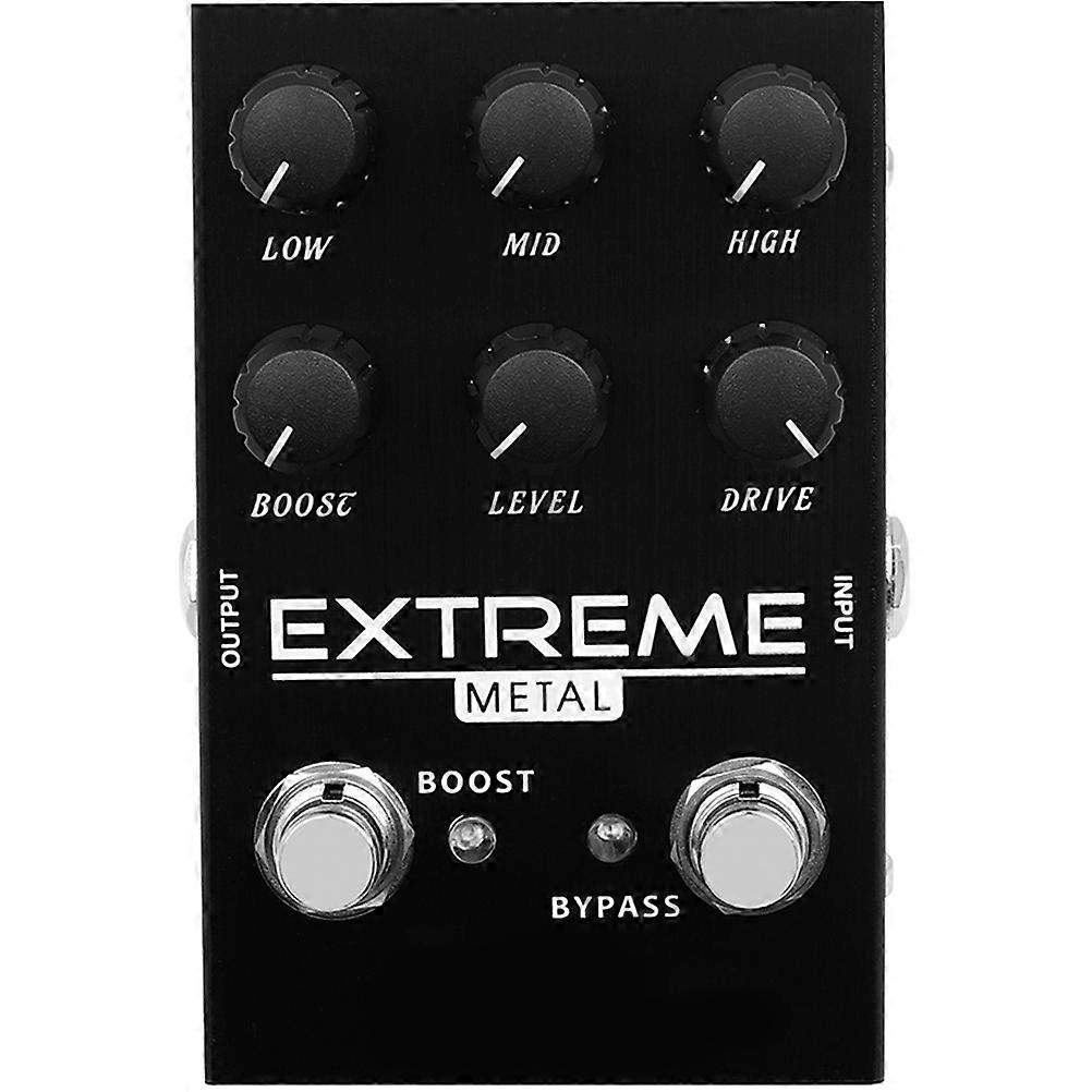 Guitar Effects Pedal 3Pcs For Electric Guitar Musicians Practice Adjustable Gain Tonal Adjustment Black