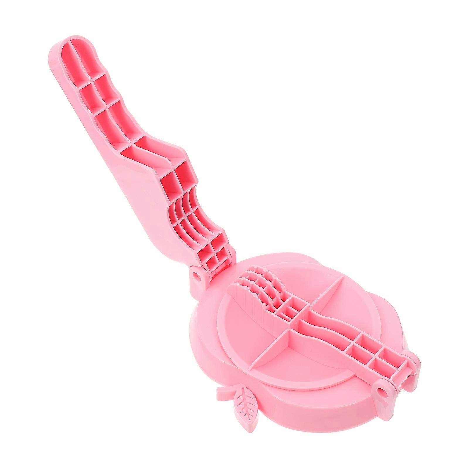 Dumpling Wrapper Maker Dough Presser for Kitchen Use 3Pcs Pink Tool