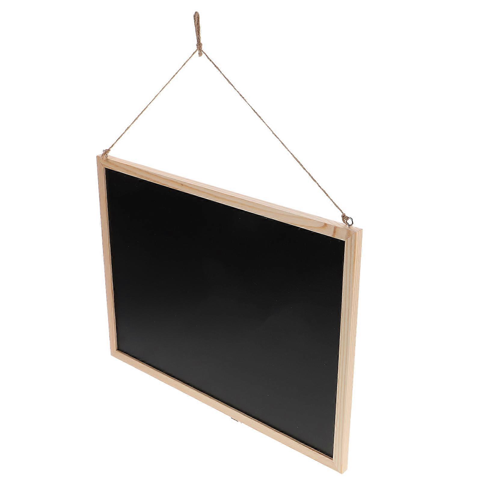 Chalkboard Signs Hanging Wooden Frame Blackboard Versatile Display Daily Reminder Memo Board Sign 40.00X30.00X1.20CM 1 Set
