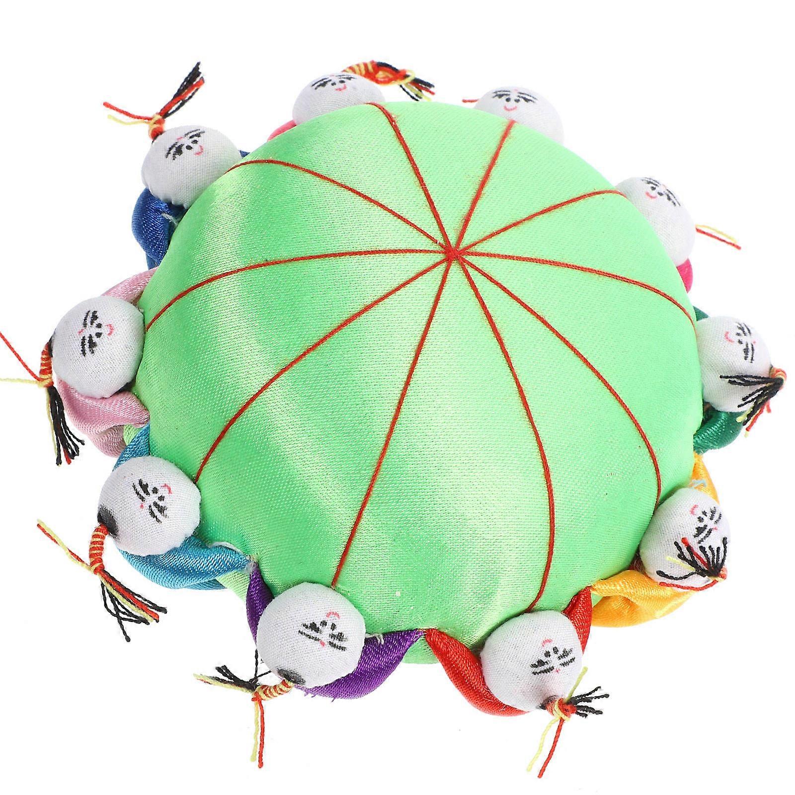 Needle Container 1Pack Cloth Doll Shaped Sewing Storage for Moms Red