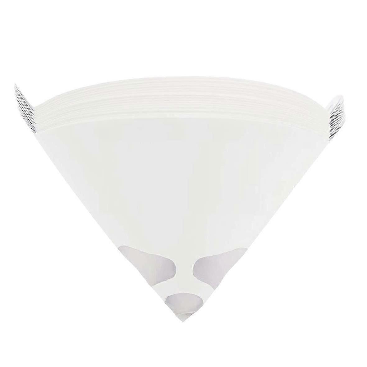 100 Pack 100 Micrometre Cone Paint Strainers with Fine Nylon Mesh