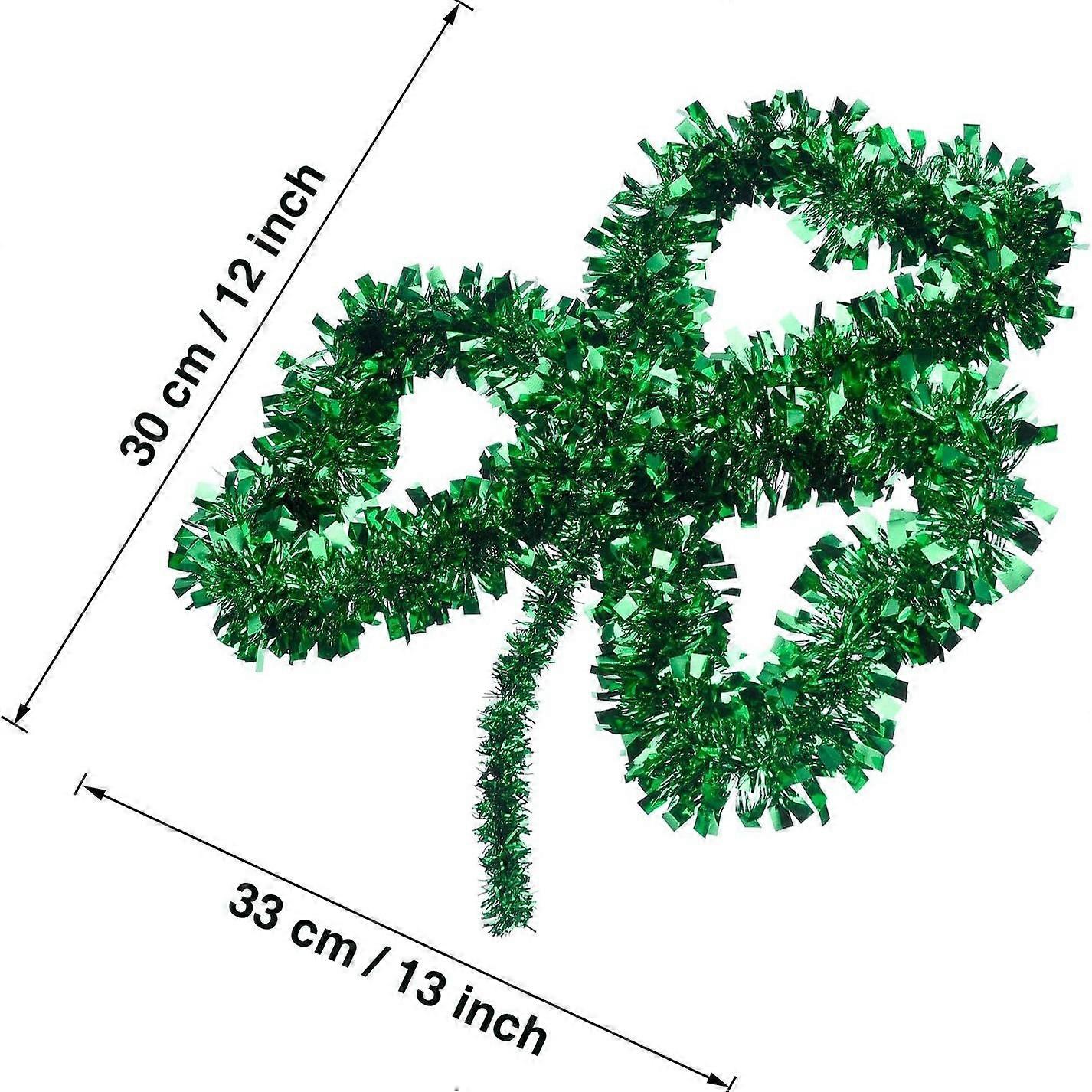 Irish St. Patrick's Day green clover festive atmosphere decoration background layout props color stripe clover